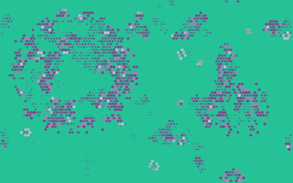 gol — conway's game of life, twelve rule sets: notes burst cells into life.
