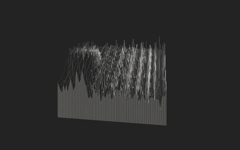 slices — the incoming sound, sliced in time: waveform or spectrum.